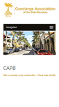 Mobile Screenshot of conciergeassociationpb.org